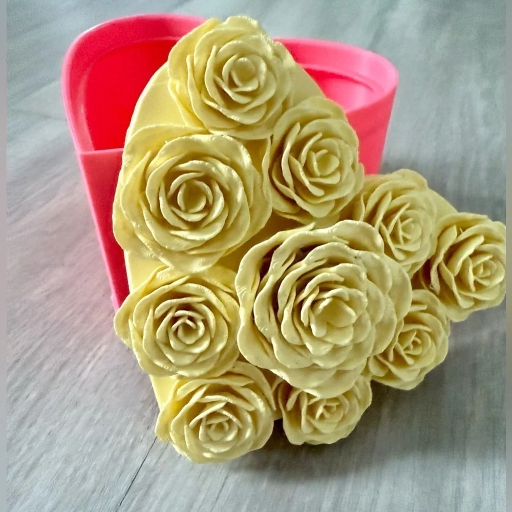 Roses Heart Container Valentine's Day 3D printed jewelry box gift